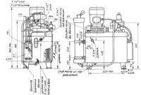 Гидростанции типа Г48 - Конструкция, габаритные и присоединительные размеры насосных установок типа Г48-1 — Г48-5